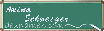 Amina Schweiger Visitenkarte